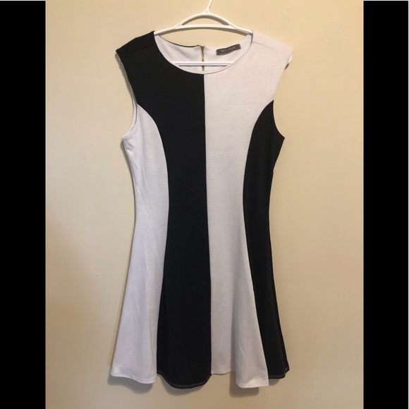Suzy Shier Black and White Dress Size Large - Picture 1 of 4